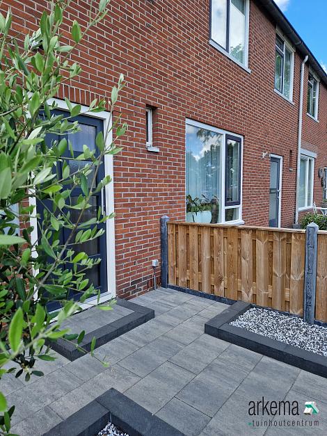 Patio square 60x30x5 cm nero/grey