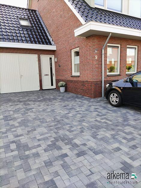 Patio brick 6 cm nero/grey komo
