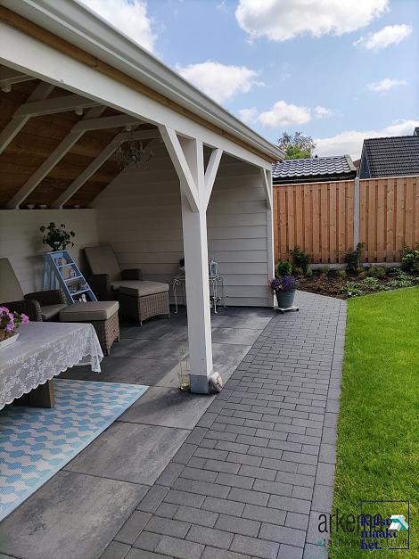 Patio brick 8 cm black TOP komo