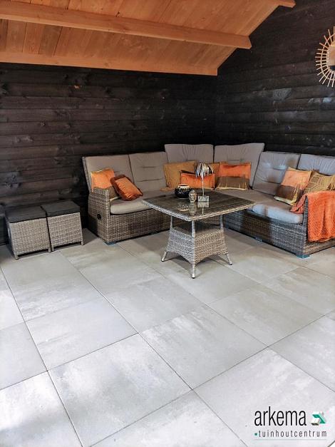H2O comfort square 60x60x4 cm concrete
