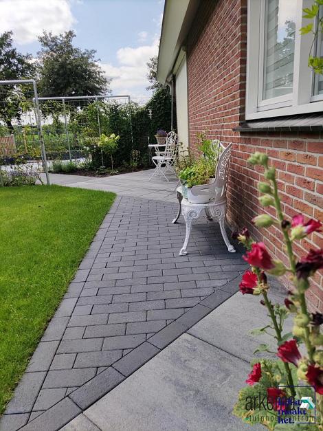 Patio brick 6 cm black TOP komo