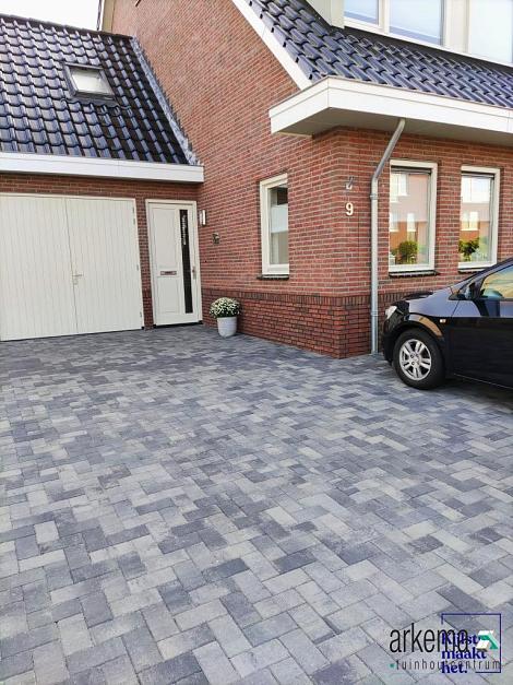 Patio brick 6 cm nero/grey komo