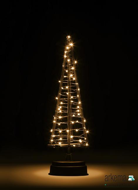 Santa's Tree M, 60 Led koper.