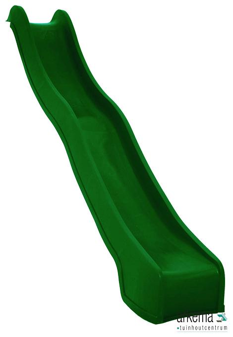 Waveglijbaan kunststof 300cm - Groen Platform hoogte 150cm