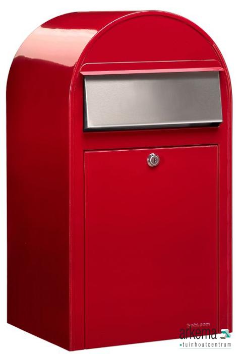 Grande 3001 i RAL 3001 helderrood + RVS klep