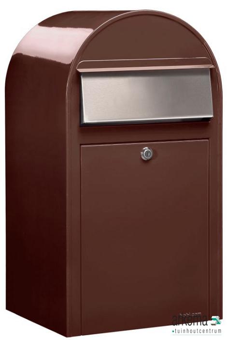 Grande 8017 i RAL 8017 donkerbruin + RVS klep