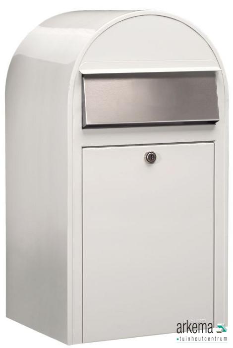 Grande 9016 i RAL 9016 wit + RVS klep