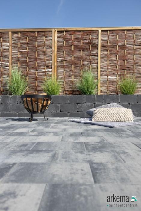 Linea trommel 15x15x30 cm antraciet