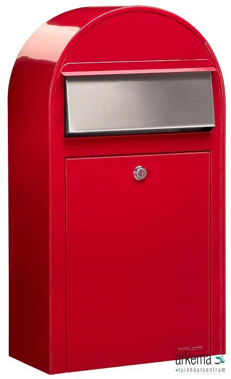 Grande S 3001 i RAL 3001 helderrood + RVS klep
