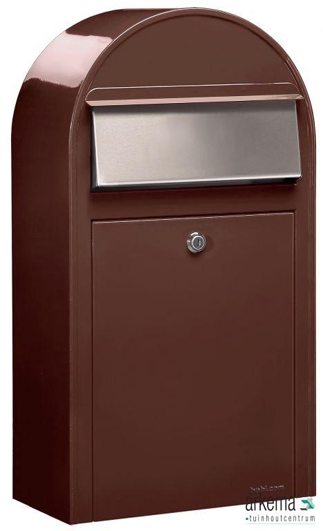 Grande S 8017 i RAL 8017 donkerbruin + RVS klep