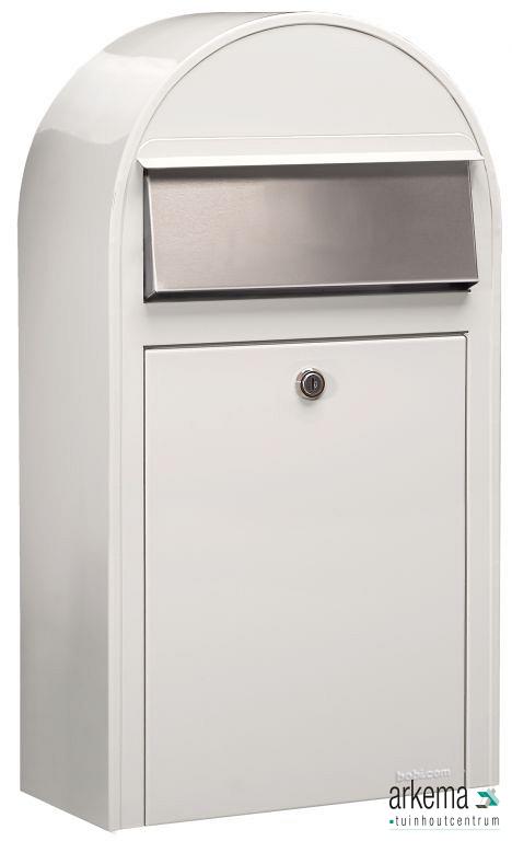 Grande S 9016 i RAL 9016 wit + RVS klep