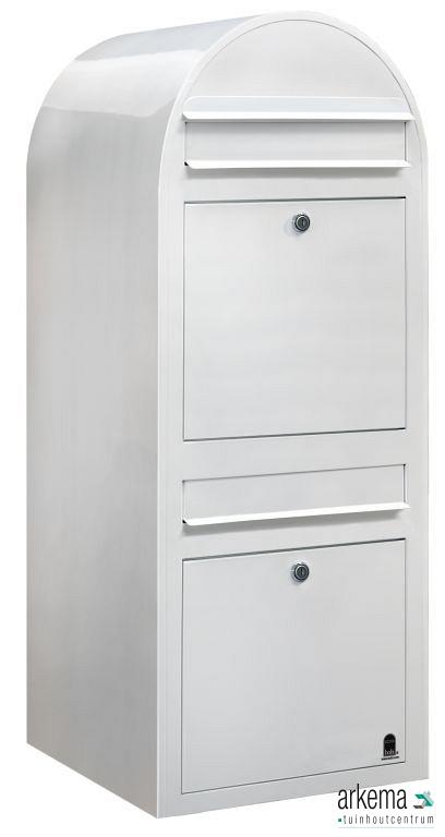 Duo 9016 RAL 9016 wit + RVS klep