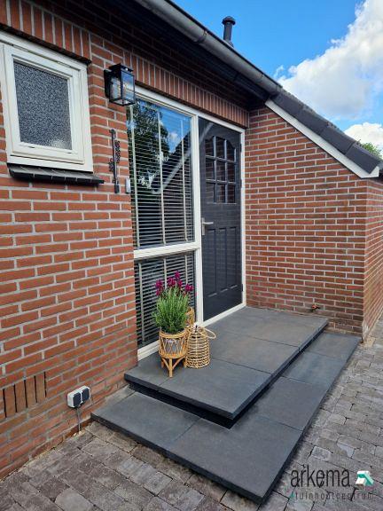 Patio square 60x60x4 cm cloudy tefra