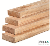 Douglas ligger 5.0x15.0x400cm ongedroogd fijnbezaagd