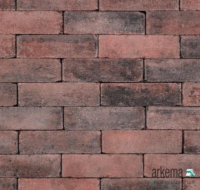 Trommel dikformaat 6 cm rood/zwart
