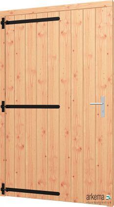 Opgeklampte deur enkel XL 1200x2100mm + kozijn 1335x2170mm (zonder hang- en sluitwerk)