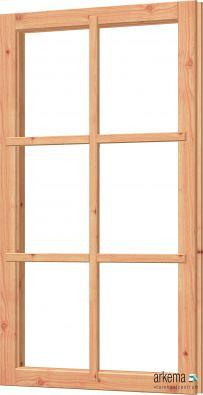 Vast raamkozijn DOUGLAS kozijn:726x1268mm