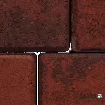 Betonklinker 10,5x21x8 cm Rood/Zwart genuanceerd