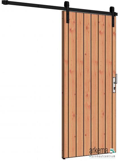 Schuifdeur enkel 980x1950mm naar links open (zonder hang- en sluitwerk)