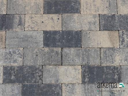 Betonstraatsteen 6 cm grijs/zwart komo