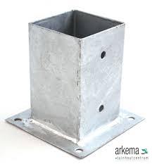 Voetsteun plaat thermisch verzinkt 71x71 MM