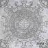 GeoCeramica® 60x60x4 Symbol Circle Smoke