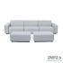 Icon loungeset 6-zits + 2 hockers small Mouse Grey