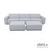 Icon loungeset 6-zits + 2 hockers Mouse Grey