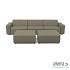 Icon loungeset 6-zits + 2 hockers Olive Green