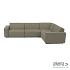 Icon loungeset 6-zits hoek (rechts) Olive Green
