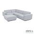 Icon loungeset 6-zits hoek + hocker (links) Mouse Grey