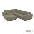 Icon loungeset 6-zits hoek + hocker (links) Olive Green