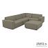 Icon loungeset 6-zits hoek + hocker (rechts) Olive Green
