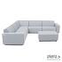 Icon loungeset 8-zits hoek + hocker small (links) Mouse Grey