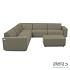 Icon loungeset 8-zits hoek + hocker small (links) Olive Green