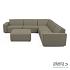 Icon loungeset 8-zits hoek + hocker (rechts) Olive Green