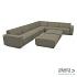 Icon loungeset 10-zits hoek + 2 hockers (rechts) Olive Green