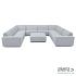 Icon loungeset U-zits + hocker Mouse Grey