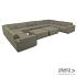 Icon loungeset U-zits large + 2 hockers Olive Green
