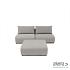 Luxury loungeset straight 220 + hocker Light Taupe