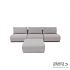 Luxury loungeset straight 330 + hocker Steel