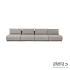 Luxury loungeset straight 440 Light Taupe