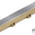 Euroline goot +verzinkt stalen sleufrooster+emmer 50cm