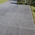 ORIENTAL BLACK 60X60X2 GEVLAMD-GEBORSTELD-KANTEN GEZAAGD