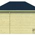 Blokhut - Tuinhuis - Home Office 44mm Agnes met aanbouw Prijs exclusief dakbedekking - dient apart besteld te worden