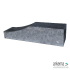 Palissade Block Wave Grijs/ zwart  60 x 15 x 15