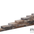 LINE BLOCK KILIMANJARO 55X20X6CM
