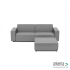 Icon deluxe loungeset 3-zits + hocker Steel