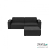 Icon deluxe loungeset 3-zits + hocker Anthracite