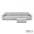 uni loungeset 6-zits + hocker small Dawn Dust